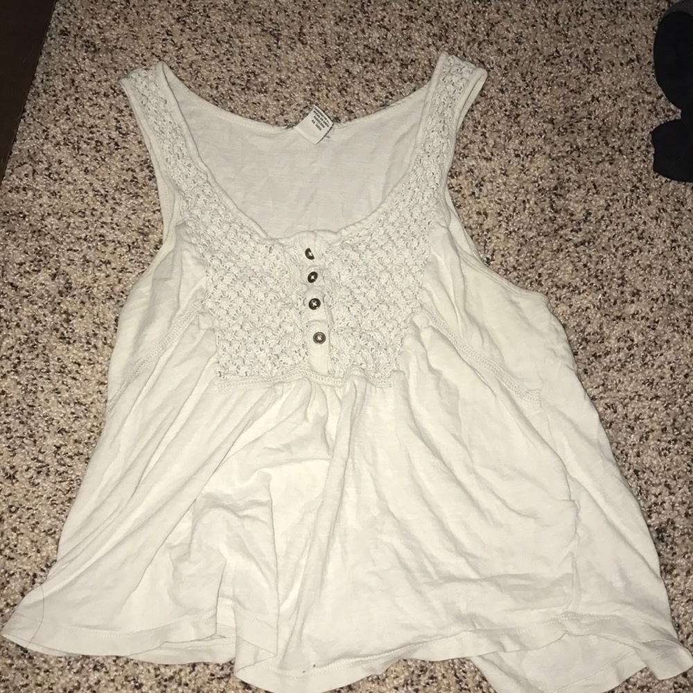 white tank top